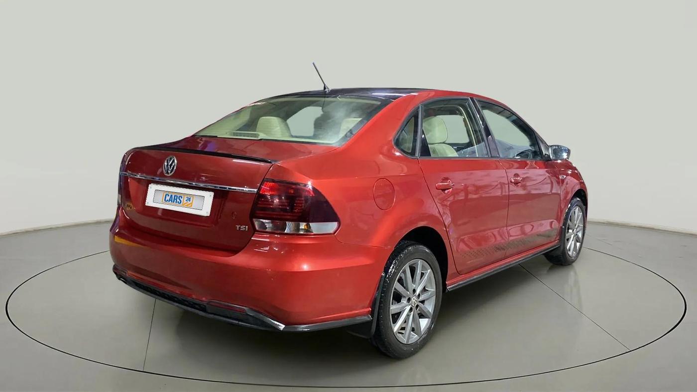 2019 Volkswagen Vento 1.2 TSI HIGHLINE PLUS AT, Petrol, Automatic, 83,259 km, Right Back Diagonal
