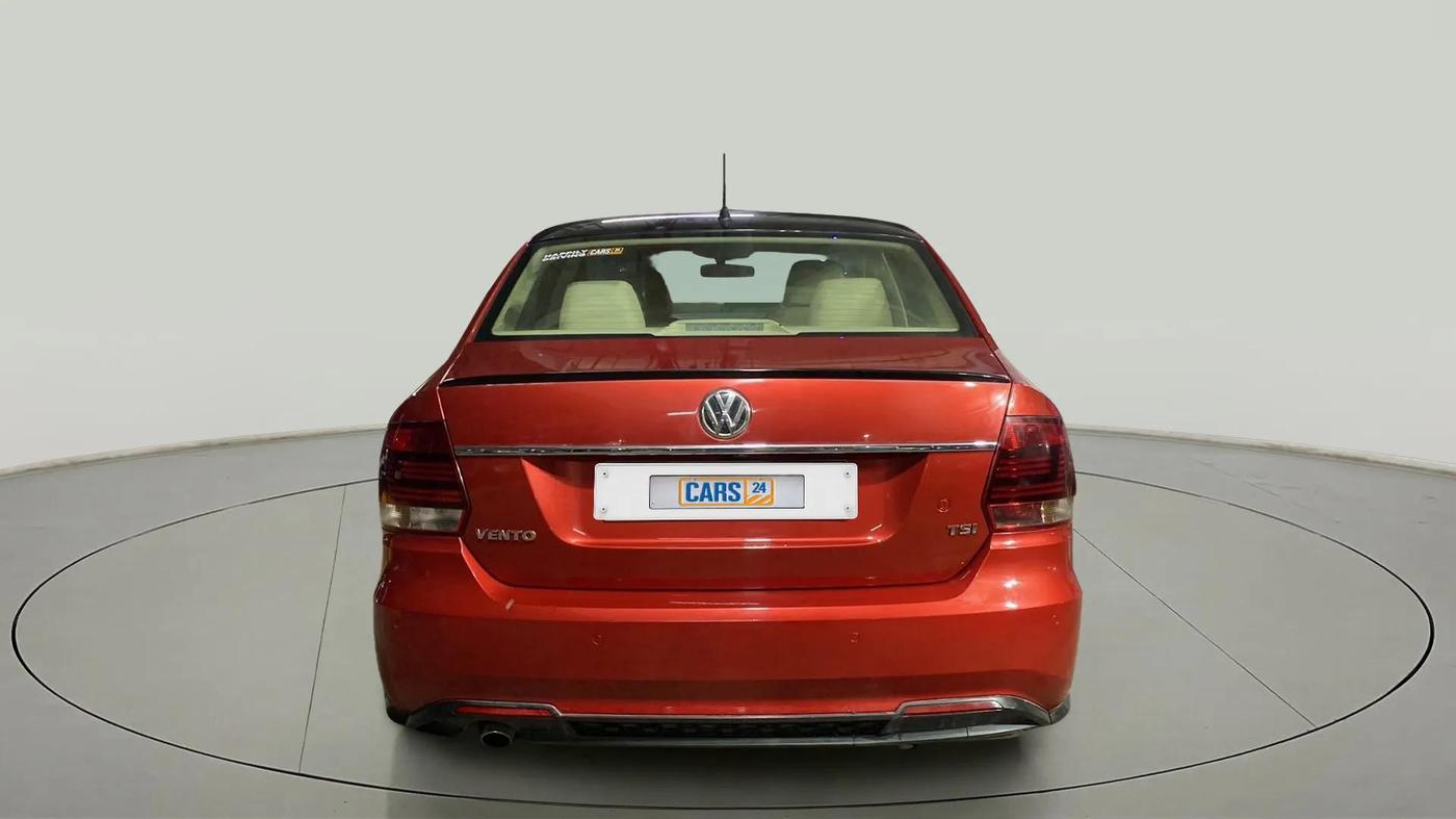 2019 Volkswagen Vento 1.2 TSI HIGHLINE PLUS AT, Petrol, Automatic, 83,259 km, Back/Rear