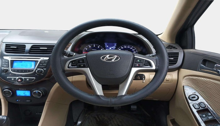 2013 Hyundai Verna FLUIDIC 1.6 VTVT EX, Petrol, Manual, 64,114 km, Steering Wheel Close Up