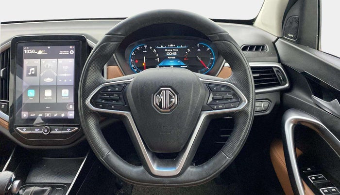 2021 MG HECTOR PLUS SMART 1.5 PETROL TURBO CVT 6-STR, Petrol, Automatic, 41,140 km, Steering Wheel Close Up