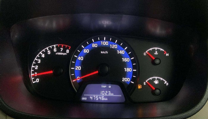 2017 Hyundai Xcent E+, Petrol, Manual, 47,493 km, Odometer Image