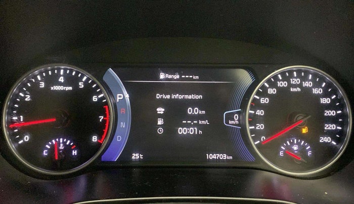 2020 KIA SELTOS GTX PLUS DCT 1.4 PETROL, Petrol, Automatic, 1,04,722 km, Odometer Image