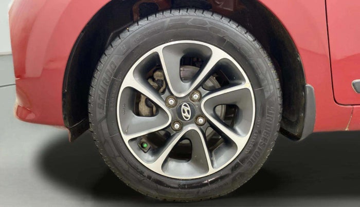 2017 Hyundai Grand i10 SPORTZ (O) AT 1.2 KAPPA VTVT, Petrol, Automatic, 78,983 km, Left Front Wheel