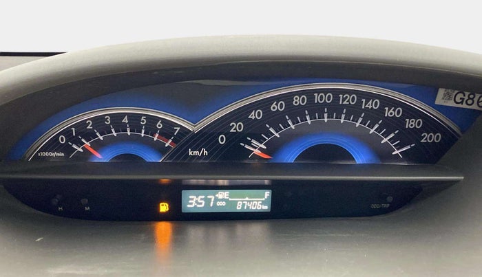 2016 Toyota Etios Liva G, CNG, Manual, 87,348 km, Odometer Image