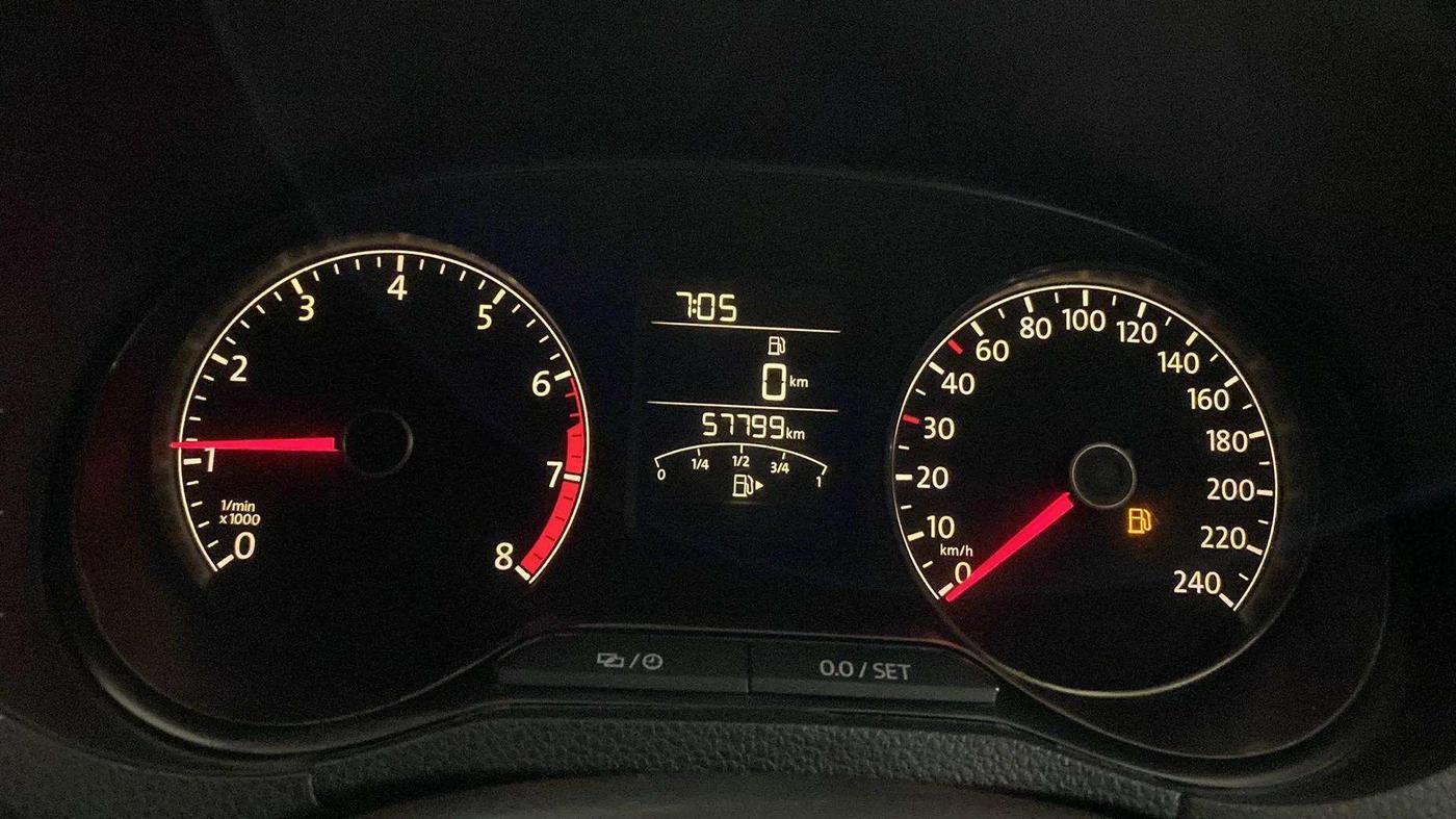 2018 Volkswagen Polo COMFORTLINE 1.0L MPI, Petrol, Manual, 57,790 km, Odometer Image