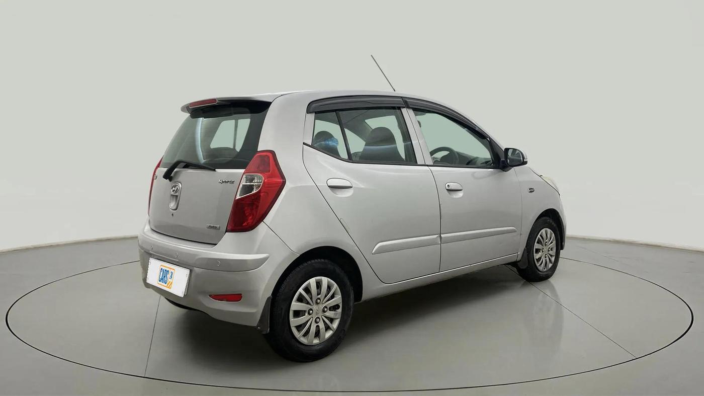 2013 Hyundai i10 SPORTZ 1.2 AT, Petrol, Automatic, 89,634 km, Right Back Diagonal