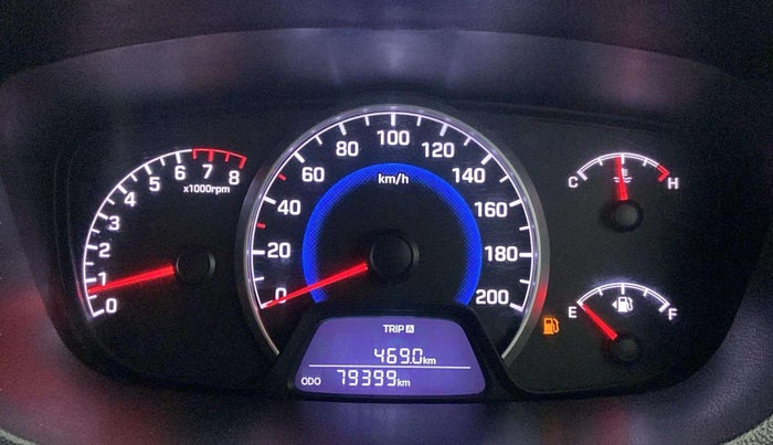 2017 Hyundai Grand i10 SPORTZ 1.2 KAPPA VTVT, Petrol, Manual, 79,389 km, Odometer Image