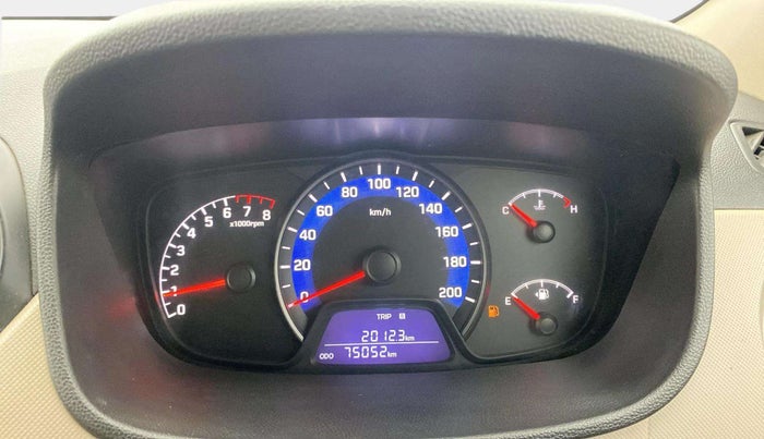 2015 Hyundai Xcent S 1.2, Petrol, Manual, 75,051 km, Odometer Image