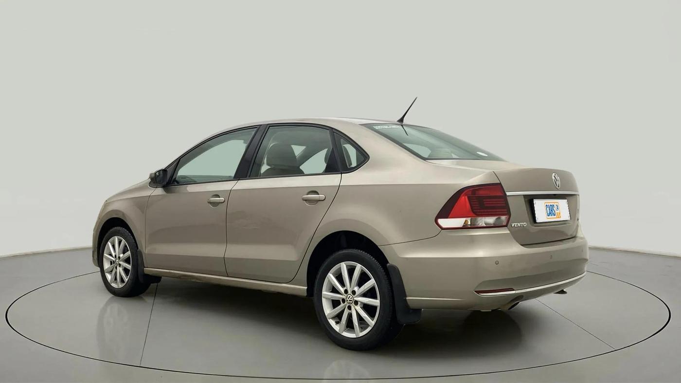 2017 Volkswagen Vento HIGHLINE PLUS 1.2 AT 16 ALLOY, Petrol, Automatic, 82,791 km, Left Back Diagonal
