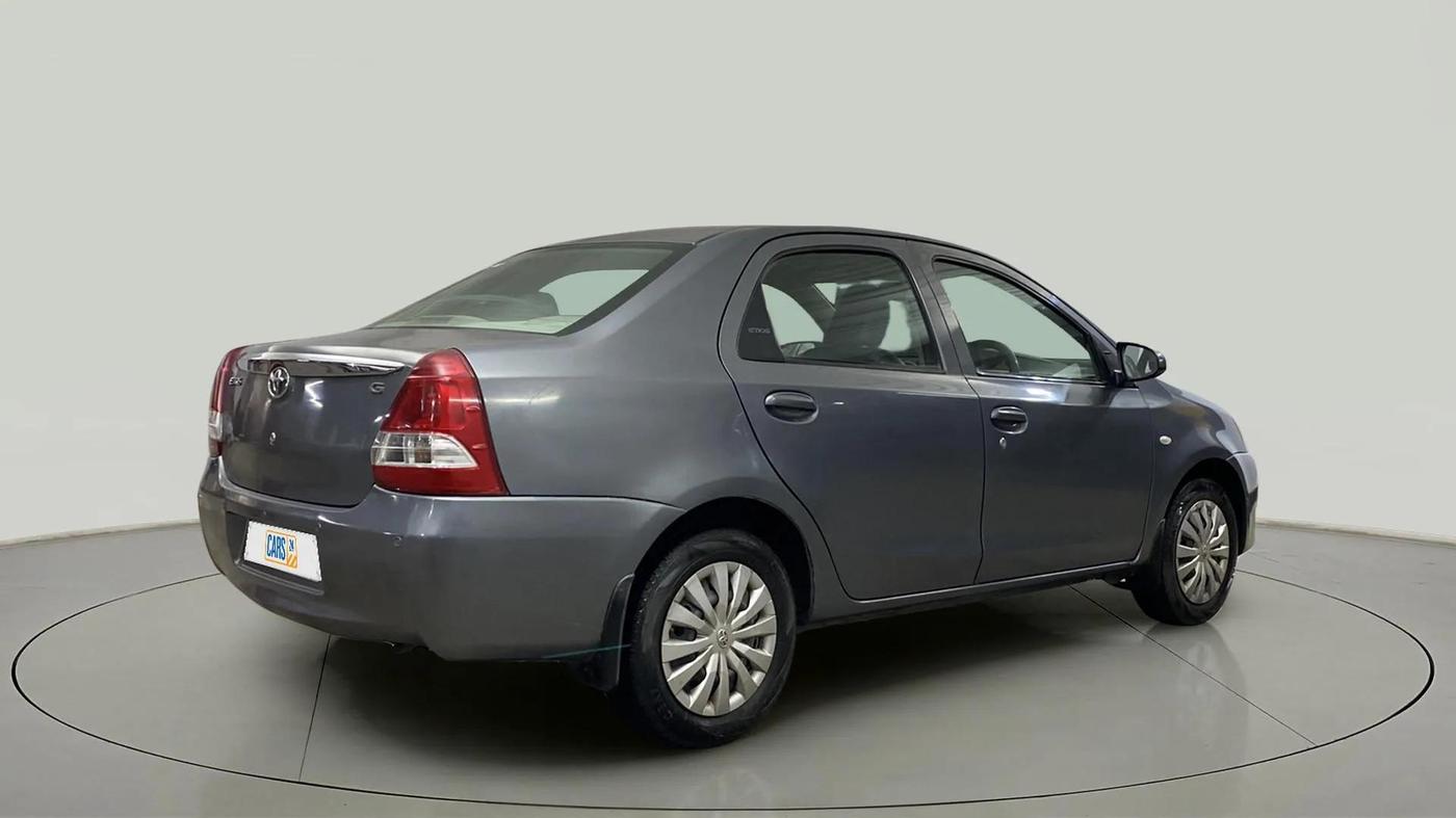 2015 Toyota Etios G, Petrol, Manual, 65,243 km, Right Back Diagonal