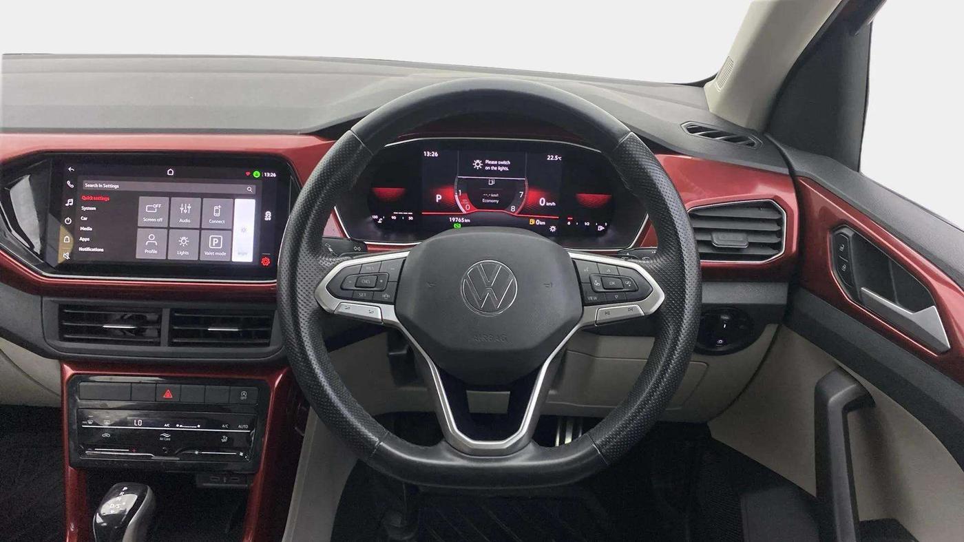 2022 Volkswagen TAIGUN GT PLUS 1.5 TSI DSG, Petrol, Automatic, 20,281 km, Steering Wheel Close Up