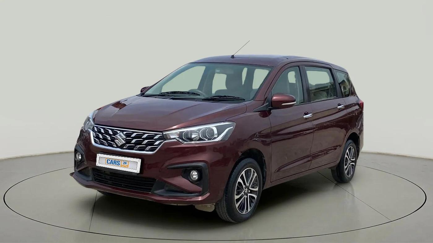 2022 Maruti Ertiga ZXI+ AT SHVS, Petrol, Automatic, 83,594 km, Left Front Diagonal