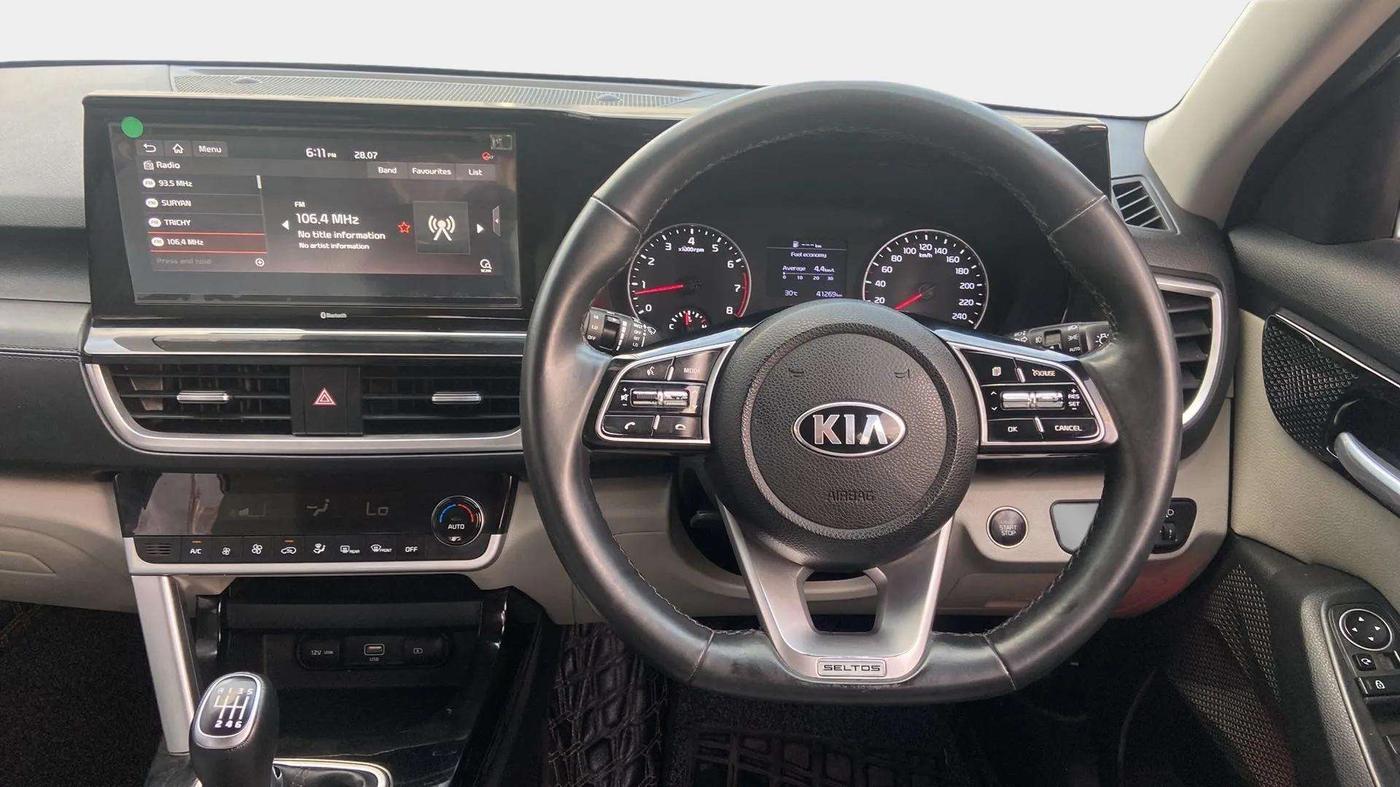 2020 KIA SELTOS HTX 1.5 PETROL, Petrol, Manual, 41,273 km, Steering Wheel Close Up