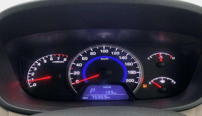2016 Hyundai Grand i10 ASTA AT 1.2 KAPPA VTVT, Petrol, Automatic, 75,955 km, Odometer Image