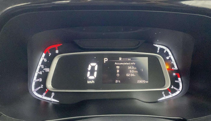 2020 KIA SONET GTX PLUS 1.0 DCT, Petrol, Automatic, 23,626 km, Odometer Image
