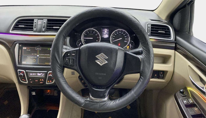 2017 Maruti Ciaz ALPHA  AT 1.4  PETROL, Petrol, Automatic, 71,382 km, Steering Wheel Close Up