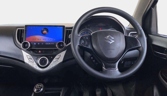2018 Maruti Baleno DELTA PETROL 1.2, Petrol, Manual, 1,47,239 km, Steering Wheel Close Up