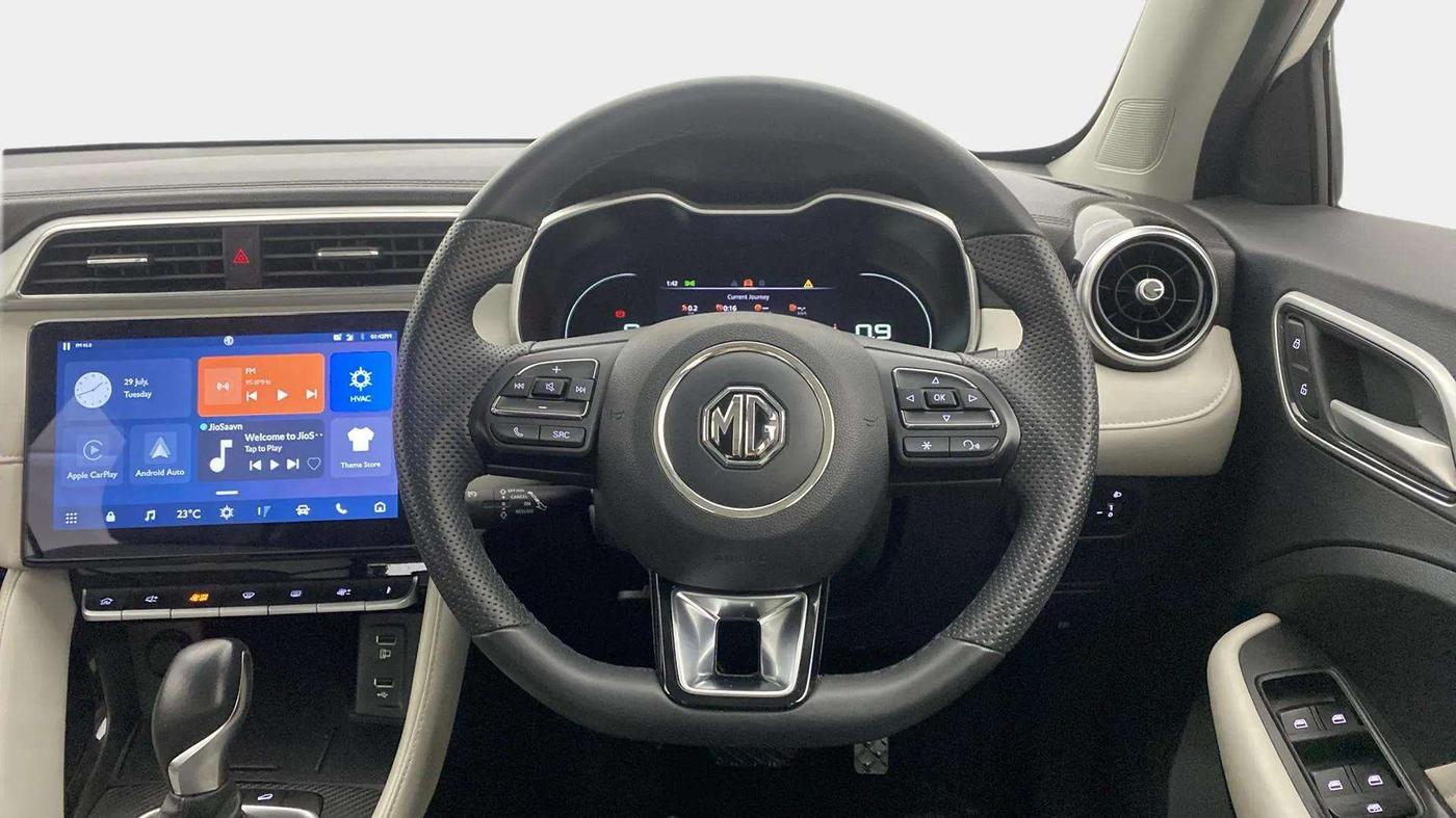 2024 MG ASTOR Select 1.5 CVT (Ivory), Petrol, Automatic, 11,763 km, Steering Wheel Close Up
