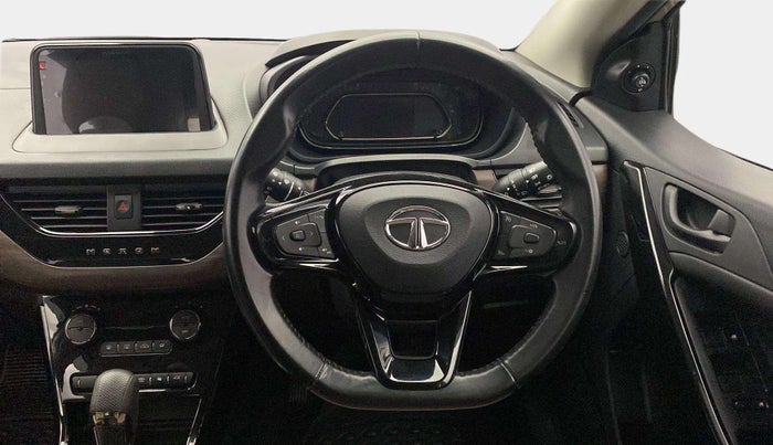 2022 Tata NEXON XZA PLUS (PREMIUM) KAZIRANGA PETROL, Petrol, Automatic, 21,418 km, Steering Wheel Close Up