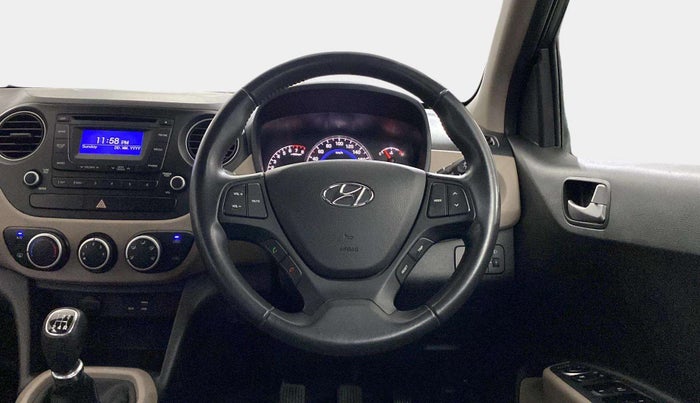 2016 Hyundai Grand i10 ASTA (O) 1.2 KAPPA VTVT, Petrol, Manual, 30,932 km, Steering Wheel Close Up
