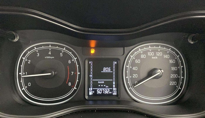 2020 Maruti Vitara Brezza LXI, Petrol, Manual, 50,728 km, Odometer Image