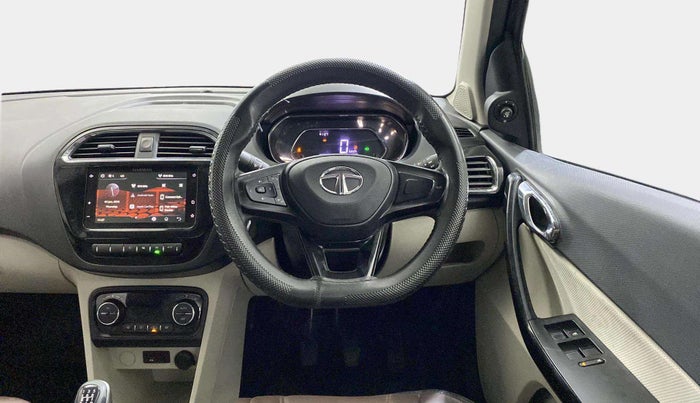 2022 Tata TIGOR XZ PLUS CNG, CNG, Manual, 74,221 km, Steering Wheel Close Up
