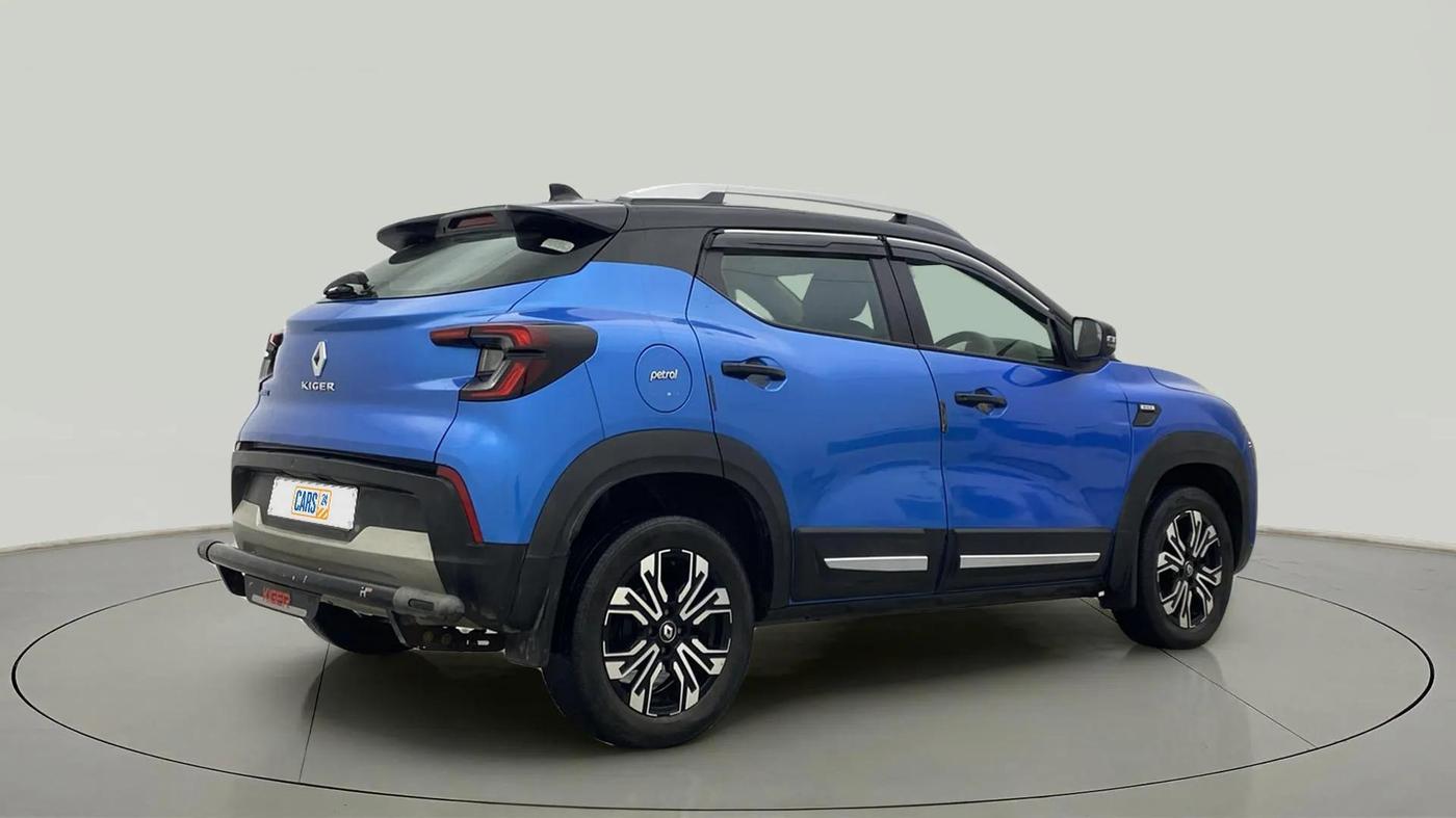 2022 Renault Kiger RXZ AMT, Petrol, Automatic, 75,045 km, Right Back Diagonal