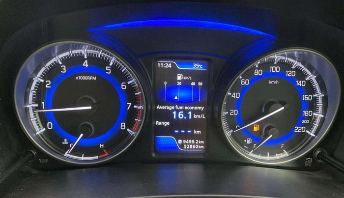2021 Toyota Glanza V, Petrol, Manual, 52,856 km, Odometer Image