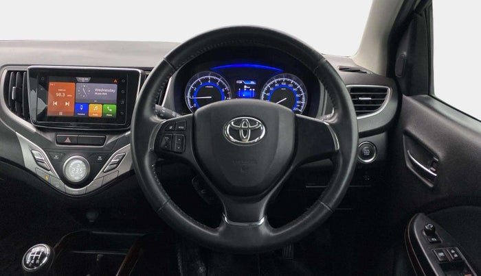 2021 Toyota Glanza V, Petrol, Manual, 52,856 km, Steering Wheel Close Up
