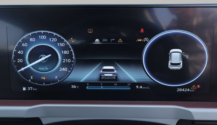 2024 Hyundai Creta SX (O) 1.5 PETROL, Petrol, Manual, 28,102 km, Odometer Image