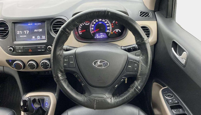 2018 Hyundai Grand i10 SPORTZ AT 1.2 KAPPA VTVT, Petrol, Automatic, 60,121 km, Steering Wheel Close Up