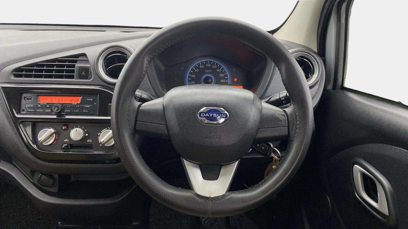 2019 Datsun Redi Go S 1.0 AMT, Petrol, Automatic, 24,322 km, Steering Wheel Close Up