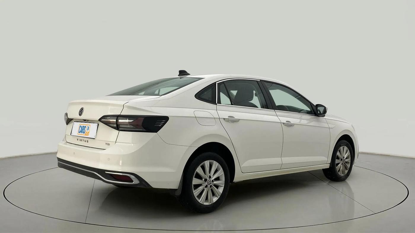 2023 Volkswagen VIRTUS HIGHLINE TSI 1.0 AT, Petrol, Automatic, 61,158 km, Right Back Diagonal