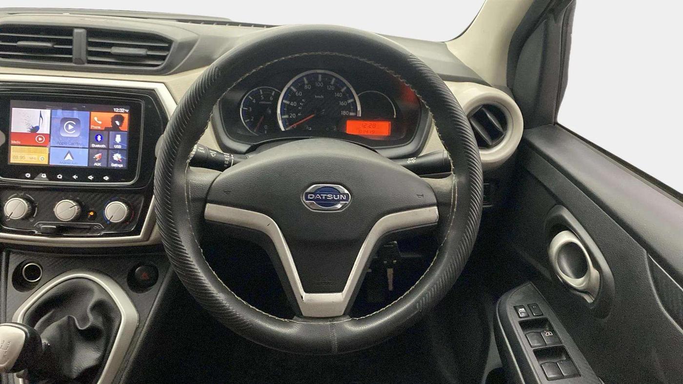 2018 Datsun Go Plus T (O), Petrol, Manual, 81,425 km, Steering Wheel Close Up