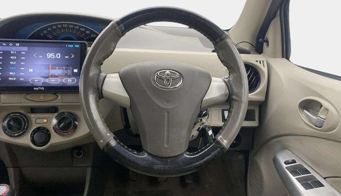 2013 Toyota Etios G, Petrol, Manual, 57,884 km, Steering Wheel Close Up