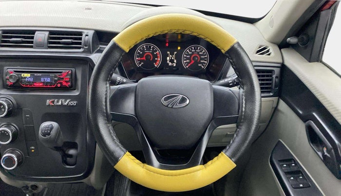 2017 Mahindra Kuv100 K4 6 STR, Petrol, Manual, 20,129 km, Steering Wheel Close Up