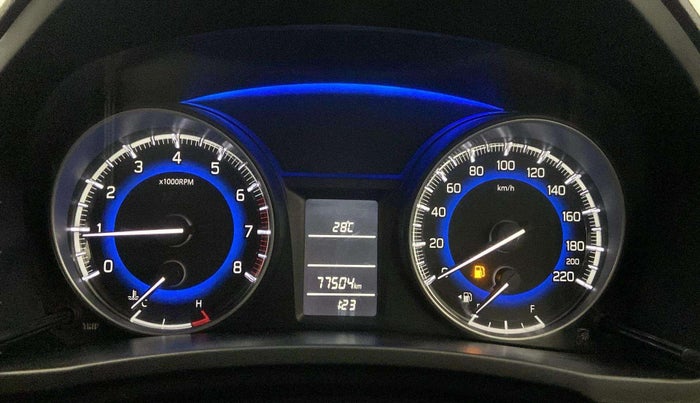 2018 Maruti Baleno DELTA PETROL 1.2, Petrol, Manual, 77,495 km, Odometer Image