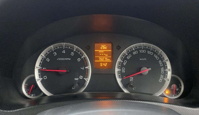 2012 Maruti Swift ZXI, Petrol, Manual, 75,032 km, Odometer Image