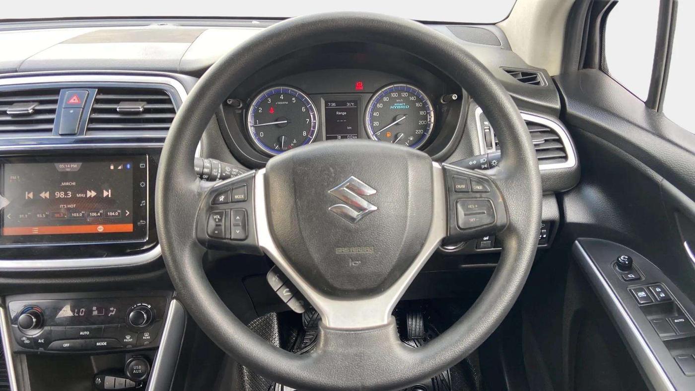 2020 Maruti S Cross ZETA 1.5, Petrol, Manual, 84,652 km, Steering Wheel Close Up
