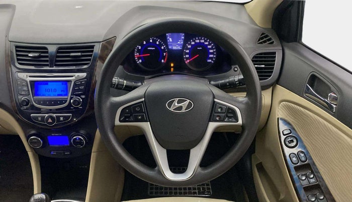 2014 Hyundai Verna FLUIDIC 1.4 VTVT CX, Petrol, Manual, 98,599 km, Steering Wheel Close Up