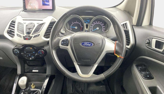 2017 Ford Ecosport TITANIUM 1.5L DIESEL, Diesel, Manual, 1,23,605 km, Steering Wheel Close Up