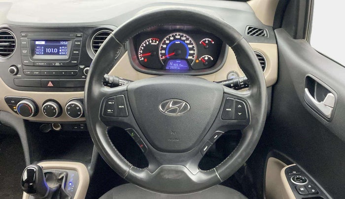 2016 Hyundai Grand i10 ASTA (O) AT 1.2 KAPPA VTVT, Petrol, Automatic, 29,258 km, Steering Wheel Close Up