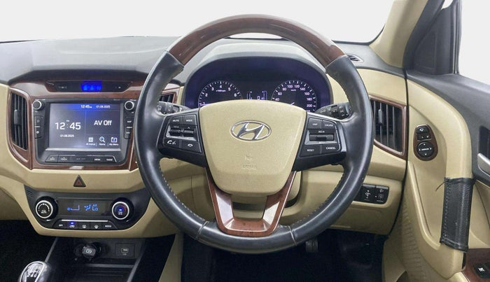 2019 Hyundai Creta SX 1.6 PETROL, Petrol, Manual, 33,476 km, Steering Wheel Close Up