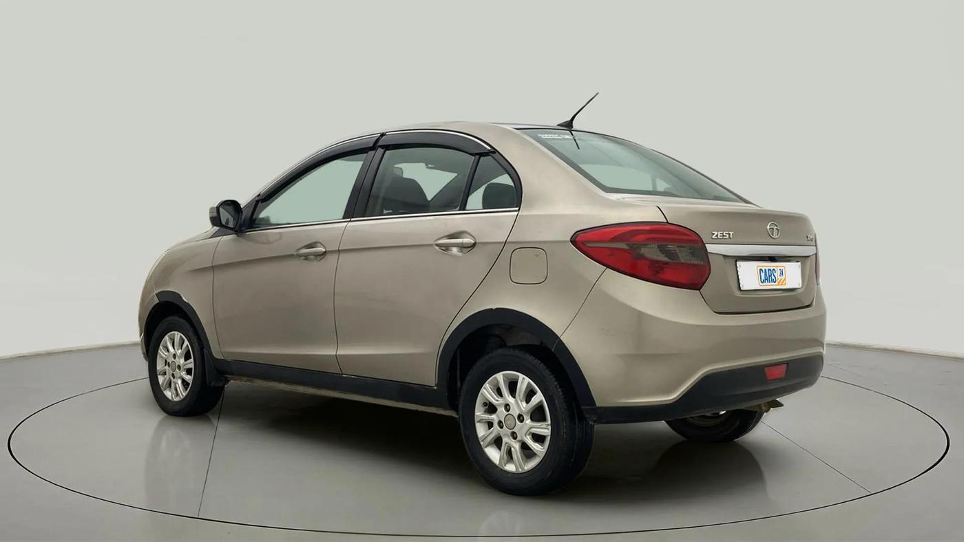 2015 Tata Zest XMS 75PS DIESEL, Diesel, Manual, 1,36,337 km, Left Back Diagonal