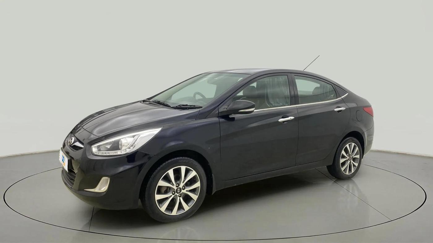2014 Hyundai Verna FLUIDIC 1.6 VTVT SX OPT, CNG, Manual, 54,701 km, Left Front Diagonal