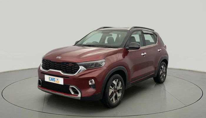 2021 KIA SONET GTX PLUS 1.0 IMT DUAL TONE, Petrol, Manual, 38,656 km, Left Front Diagonal