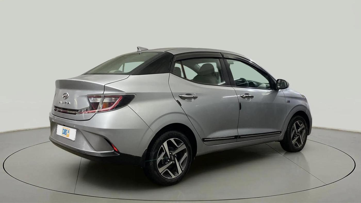 2020 Hyundai AURA SX PLUS 1.2 AMT, Petrol, Automatic, 12,788 km, Right Back Diagonal