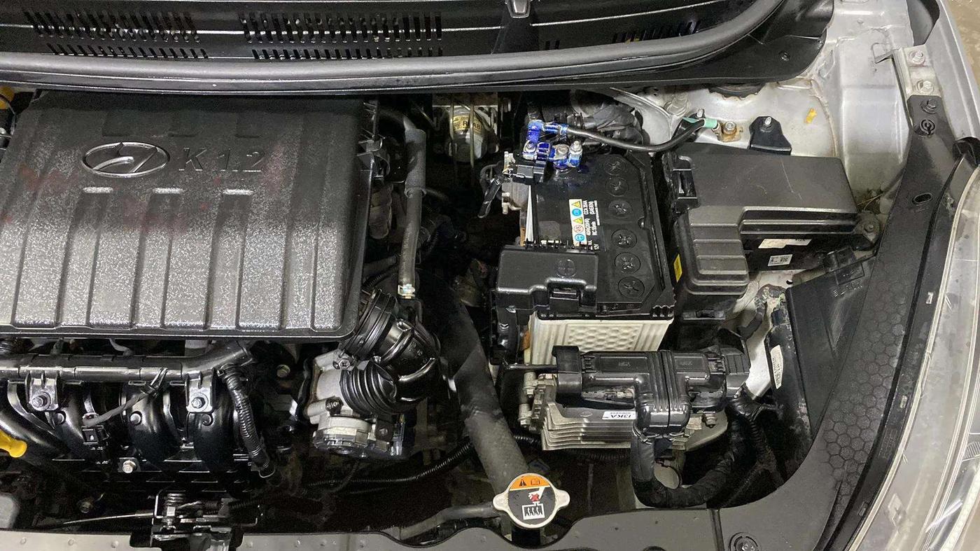 2020 Hyundai AURA SX PLUS 1.2 AMT, Petrol, Automatic, 12,788 km, Engine View - Left