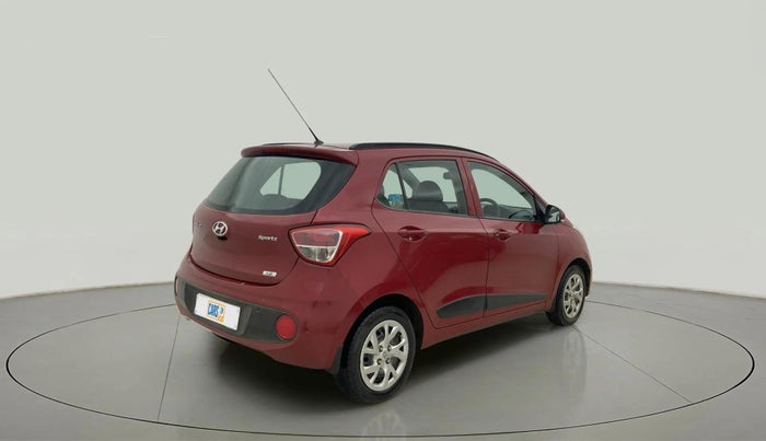 2017 Hyundai Grand i10 SPORTZ (O) 1.2 KAPPA VTVT, Petrol, Manual, 43,950 km, Right Back Diagonal