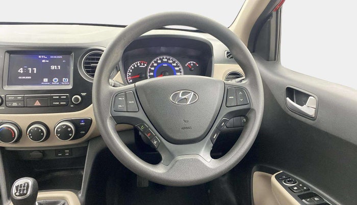 2017 Hyundai Grand i10 SPORTZ (O) 1.2 KAPPA VTVT, Petrol, Manual, 43,950 km, Steering Wheel Close Up